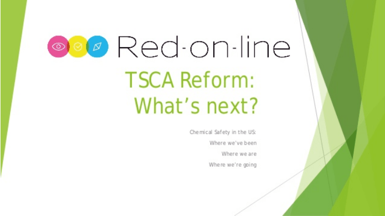 tsca reform webinar ehs red-on-line