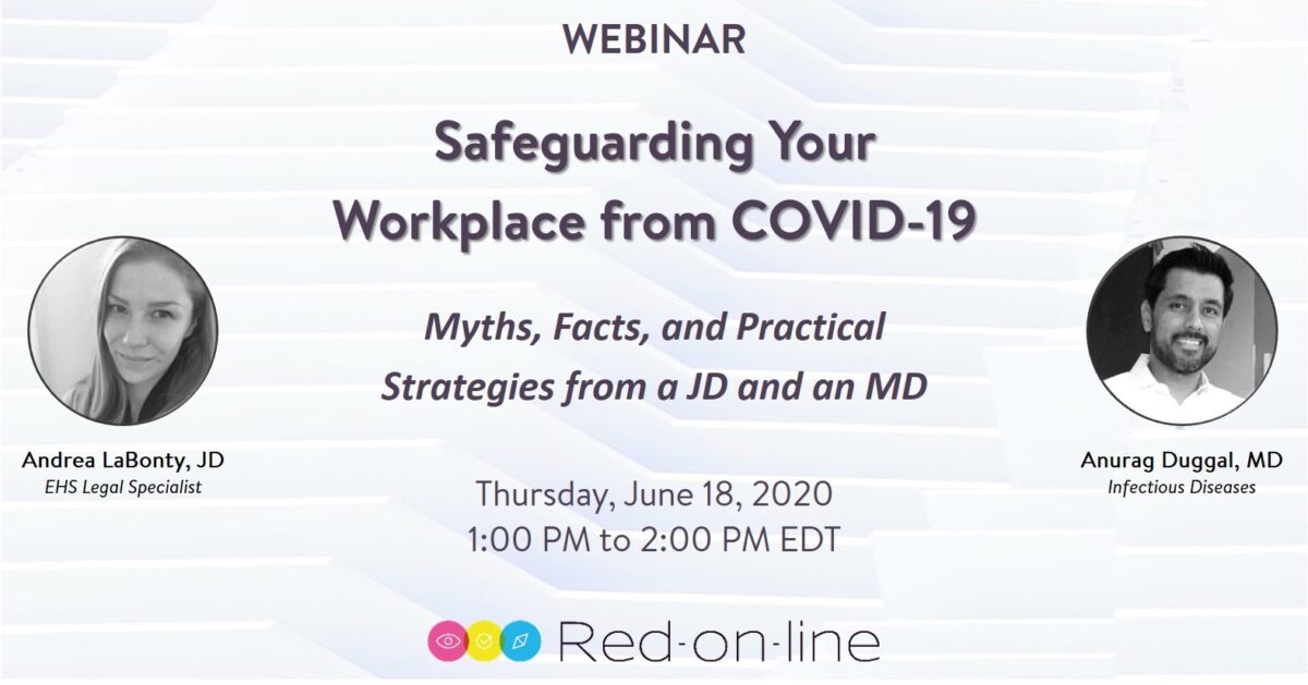 COVID-19 Workplace Safety Webinar Anurag Duggal MD